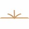 Ekena Millwork Redmond Smooth Timber Gable Bracket, Western Red Cedar, 96"W x 40"H x 1 1/2"D x 3 1/2"F, 10/12 Pitch GBW096X40X0204RED00SWR - alternate 3